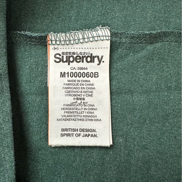 Vintage Superdry Original Mens Olive Green T-Shirt XL - Picture 9 of 10
